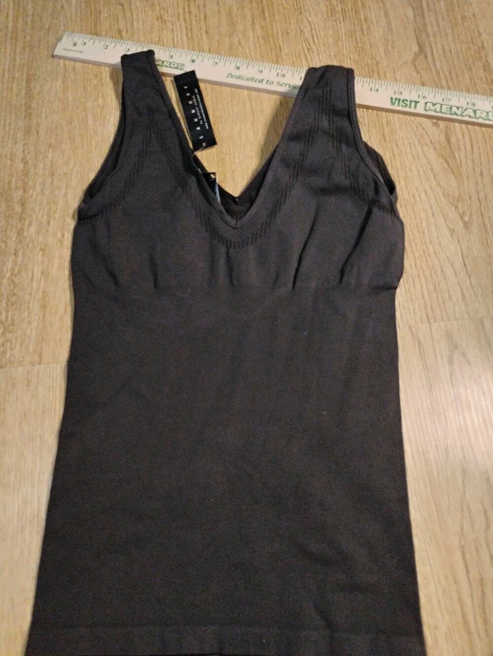 NEW Laundry Shelli Segal Top Size S M Black Tank Casual Sleeveless Shirt NWT